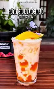 Hình ảnh Sữa chua  đào lá nếp