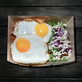 Hình ảnh Mì trộn 2 trứng ốp la