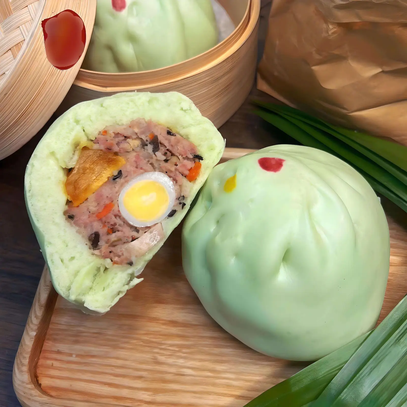 Hình ảnh Bánh bao Thập cẩm 3 Trứng