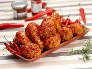Hình ảnh Gà tẩm gia vị cay nhỏ