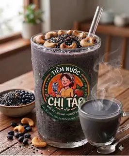 Hình ảnh Hạt điều đậu đen mè đen