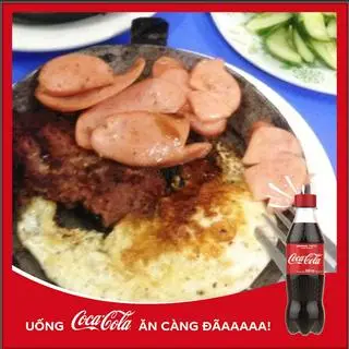 Hình ảnh Combo chảo pate + trứng + xúc xích + lạp sườn + Coca