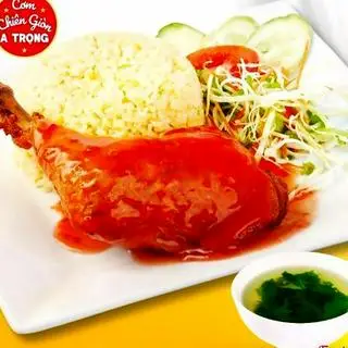 Hình ảnh Cơm Đùi Gà Quay Sốt Chua Ngọt