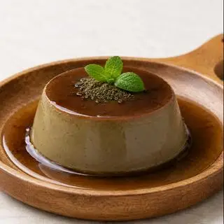 Hình ảnh Bánh flan Hojicha