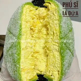 Hình ảnh BÁNH PHÚ SĨ SẦU RIÊNG LÁ DỨA 14CM