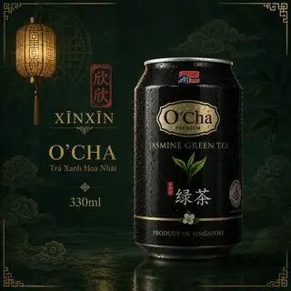 Hình ảnh Trà xanh hoa nhài O’Cha Premium