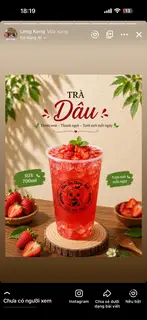 Hình ảnh Trà dâu tây
