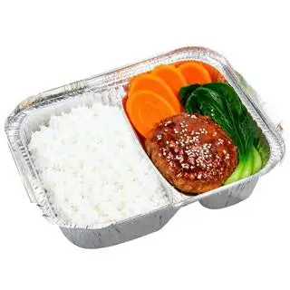 Hình ảnh Cơm burger bò sốt tiêu đen