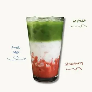 Hình ảnh MATCHA DÂU-ITALIAN LATTE