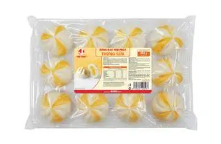 Hình ảnh Bánh bao Trứng Sữa (Gói 12 cái)