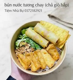 Hình ảnh Bún đậu+chả giò(chay dùng được)