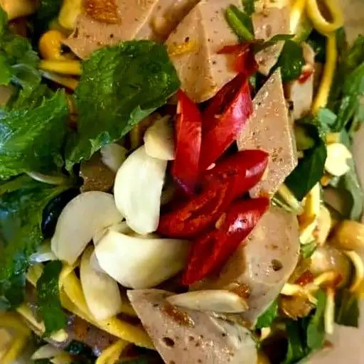 Hình ảnh Chả cây trộn lớn, tặng bánh phồng tôm 