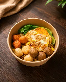 Hình ảnh Mì S/M trứng viên chiên