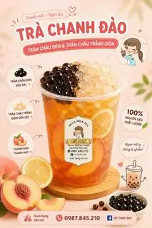 Hình ảnh Trà chanh đào 850ml 
