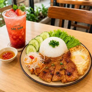 Hình ảnh Cơm Tấm Sườn | Trà Dâu Nam Mỹ