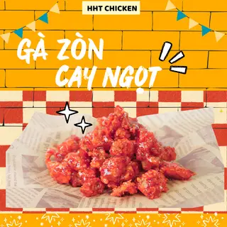 Hình ảnh Gà popcorn sốt cay ngọt Hàn Quốc