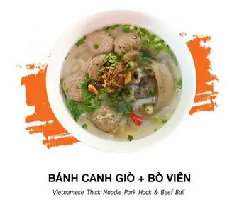 Hình ảnh Bánh canh 2 món giò - bò viên