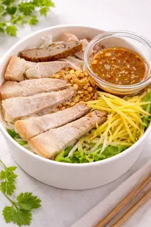 Hình ảnh Bún mắm nêm thịt luộc kèm 1 Coca