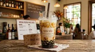 Hình ảnh Sữa tươi trân châu đường đen