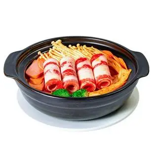 Hình ảnh Mì Cay Bò Ba Chỉ Cuộn Nấm Kim Châm