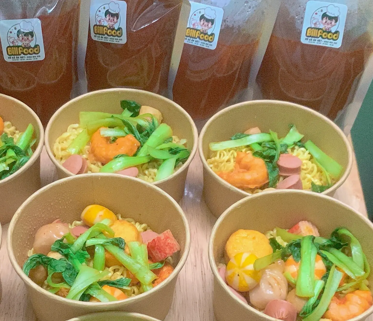 Hình ảnh Mì cay đậm vị chuẩn Hàn BILLFOOD mix thịt Ba chỉ Bò