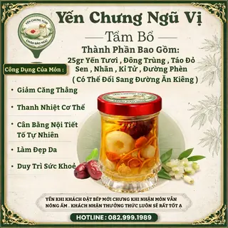 Hình ảnh {Tẩm Bổ Mã 5} Yến Chưng Tươi Nóng Táo Đỏ Đông Trùng Kỷ Tử  Tăng Đề Kháng tốt cho Sức Khoẻ 100ml