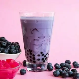 Hình ảnh Trà sữa việt quất full topping - size l