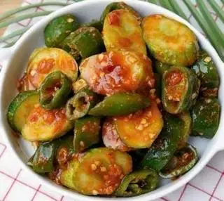 Hình ảnh Ớt trộn dưa chuột tương đậu(200g)- 오이고추된장무침( Inc-VAT)
