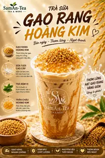 Hình ảnh Trà Sữa Gạo Rang Hoàng Kim