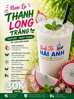 Hình ảnh Nước Ép Thanh Long ( Sz L 700ml )