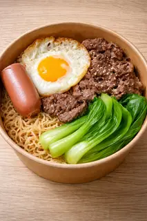 Hình ảnh Mì trộn thập cẩm - cafe đá