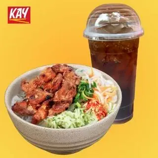 Hình ảnh Bún Thịt Nướng+ Trà Bí Đao Hạt Chia