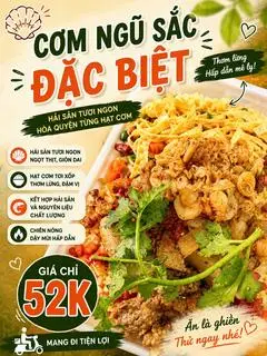 Hình ảnh Cơm chiên ngũ sắc đặc biệt