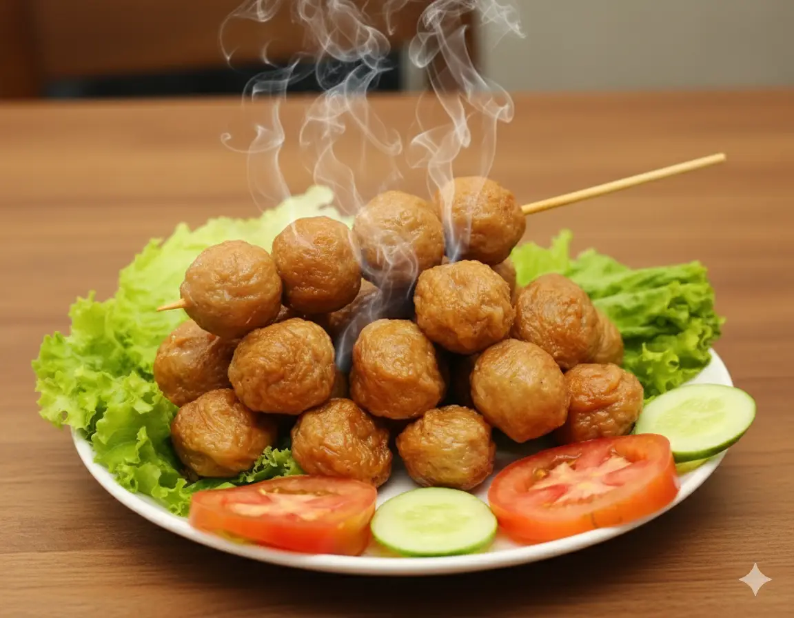 Hình ảnh Bò Viên Nóng Hổi – Ăn Là “Ghiền" (10 viên)