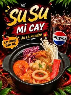 Hình ảnh Mì Kim Chi - Hải Sản ( Tặng nước Pepsi )