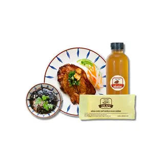 Hình ảnh Cơm Sườn + Canh/ Nước Sâm + Khăn