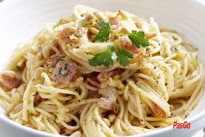 Hình ảnh Mỳ Ý Carbonara Sốt Kem Trứng