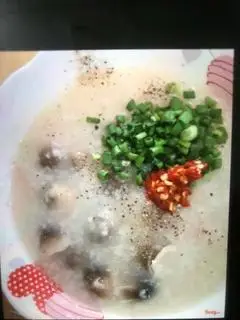Hình ảnh cháo nấm rơm 