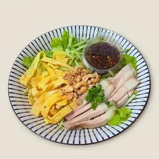 Hình ảnh Bún thịt luộc trứng chiên