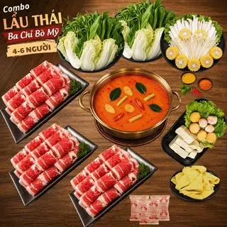 Hình ảnh Lẩu Thái Ba Chỉ Bò Mỹ 4-6 Người