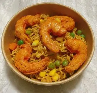 Hình ảnh mì trộn tôm hình 