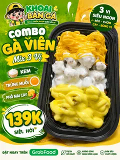 Hình ảnh COMBO GÀ VIÊN mix 3 LOẠI SỐT tự chọn