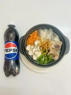Hình ảnh Combo cháo hàu sữa+ sườn + Pepsi