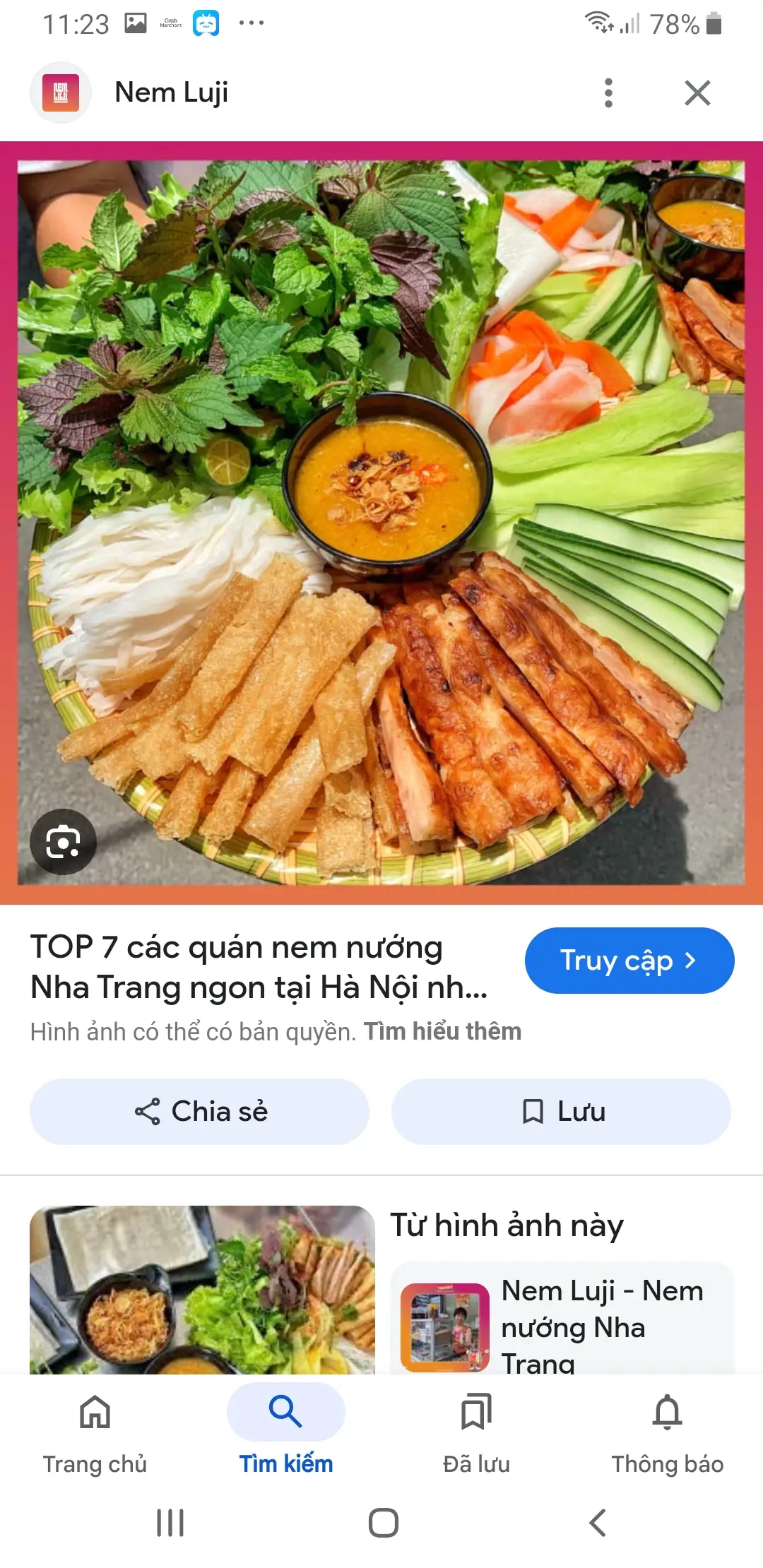 Hình ảnh Nem nướng+ bánh giòn tặng 1chai 