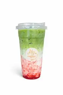 Hình ảnh Matcha latte dâu
