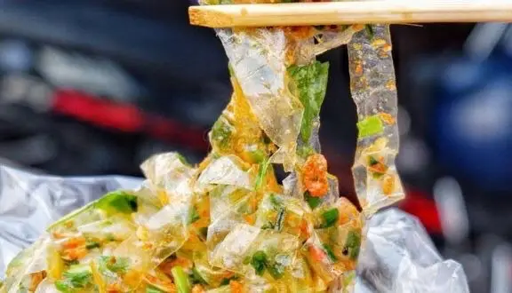 Hình ảnh Bánh tráng sate mỡ hành