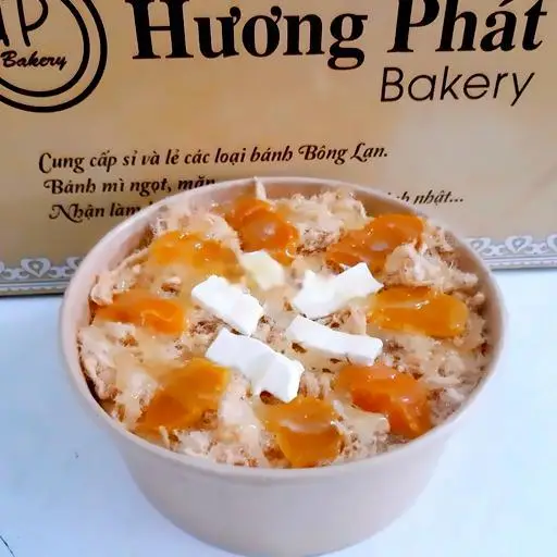 Hình ảnh Bông Lan Chà Bông Trứng Muối Tô. 