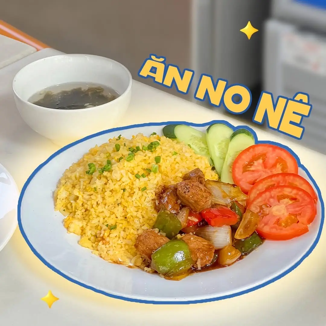 Hình ảnh Cơm chiên sườn xào chua ngọt