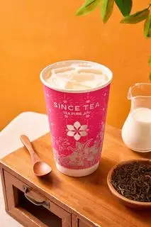 Hình ảnh Trà xanh jasmine sữa tươi