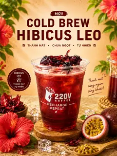 Hình ảnh Cold brew hibiscus leo